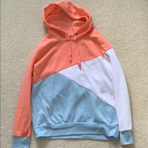 Multi colored hoodie